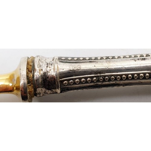 146 - Four 800 silver handled spoons. UK shipping £14.