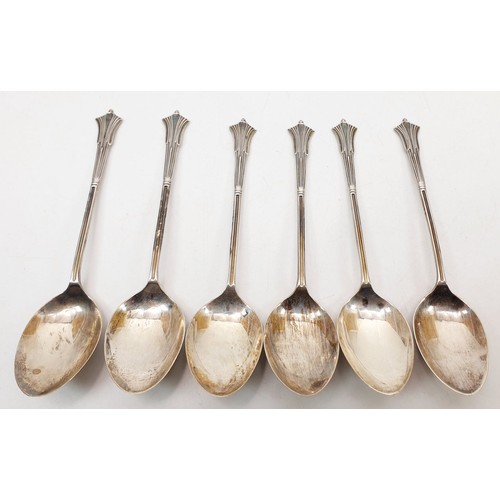149 - Six silver hallmarked coffee spoons, Birmingham 1903, 29g. UK shipping £14.