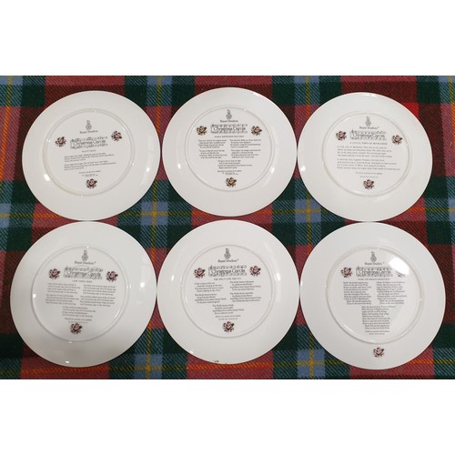 48 - Six Royal Doulton 1980s Christmas plates. No shipping. Arrange collection or your own packer and shi... 