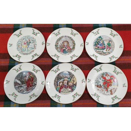 49 - Six Royal Doulton 1970/80s Christmas plates. No shipping. Arrange collection or your own packer and ... 