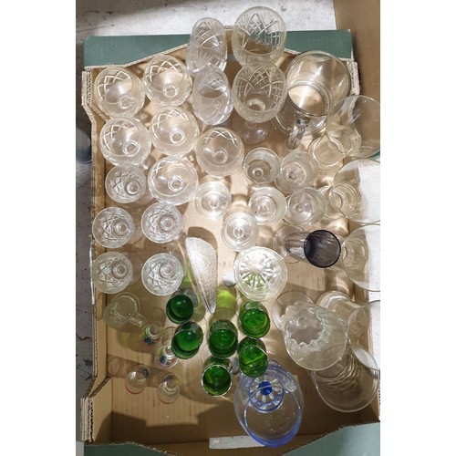 66 - A box of glassware. No shipping. Arrange collection or your own packer and shipper, please.