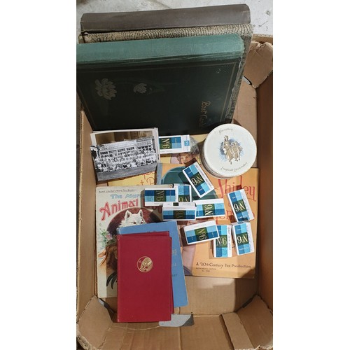 71 - A box including cigarette cards and assorted. No shipping. Arrange collection or your own packer and... 