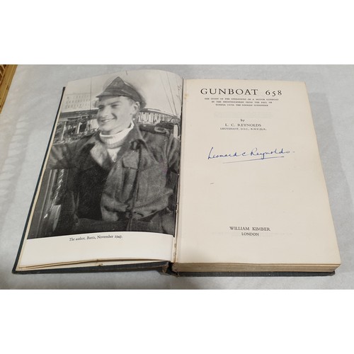 311 - Reynolds, Leonard, C., Gunboat 658, first edition, signed by the author, William Kimber & Co Ltd, Lo... 