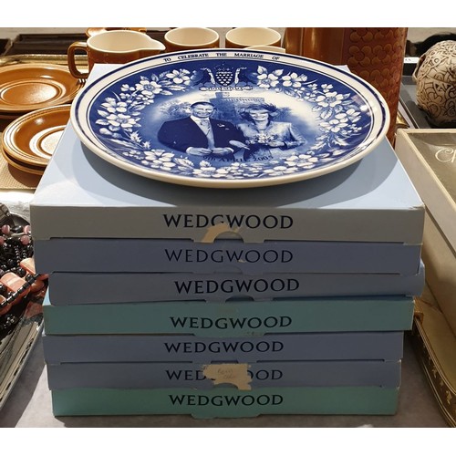 14 - Seven boxed Wedgewood collector's plates. No shipping. Arrange collection or your own packer and shi... 