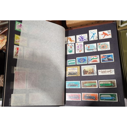 22 - Two stamp albums. UK shipping £14.