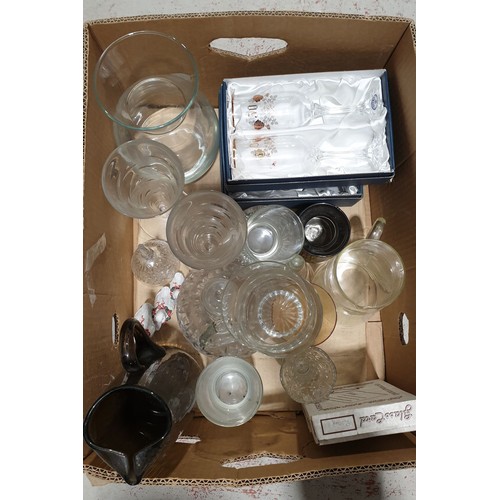 28 - A box of glassware. No shipping. Arrange collection or your own packer and shipper, please.