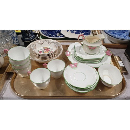 39 - A hand painted Aynsley part tea service together with Washington Pottery ceramics. No shipping. Arra... 