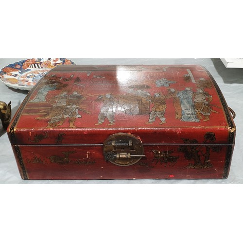 198 - A chinoiserie box width 16.5