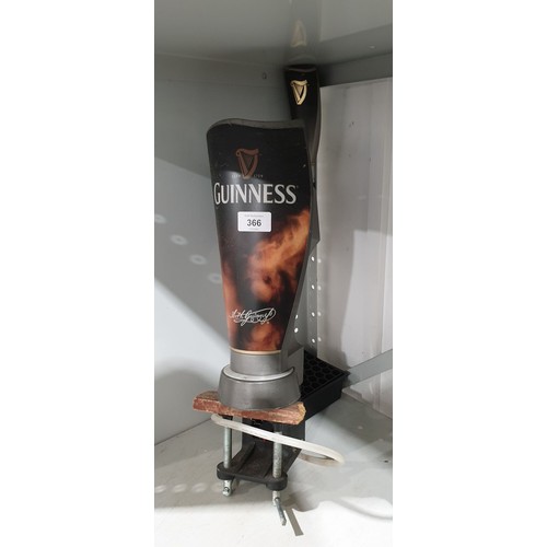 366 - A Guinness bar top pump. UK shipping £14.