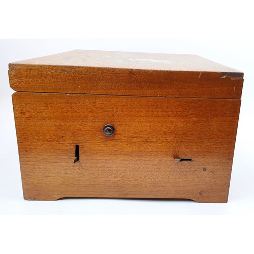 6 - An early 20th century Monopol music box, working order, width 11.25