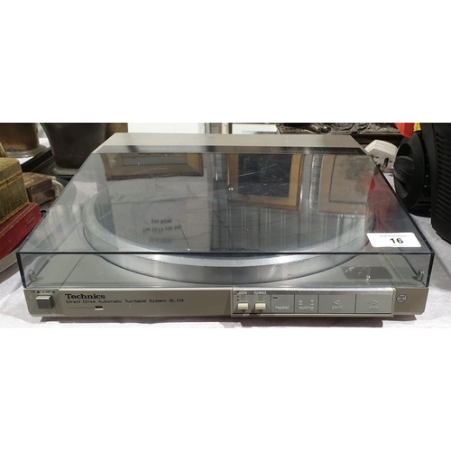 16 - A Technics SL-D4 record deck. No shipping. Arrange collection or your own packer and shipper, please... 