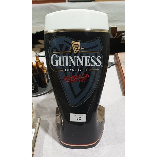 32 - A Guinness advertising bar pump A/F, height 12