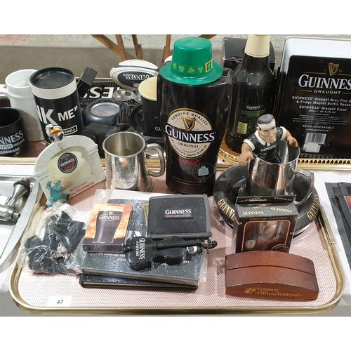 47 - A selection of Guinness memorabilia. No shipping. Arrange collection or your own packer and shipper,... 