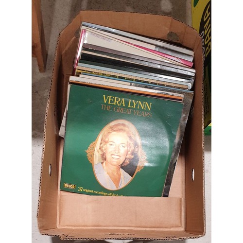 55 - A box of vinyl LPs. No shipping. Arrange collection or your own packer and shipper, please.