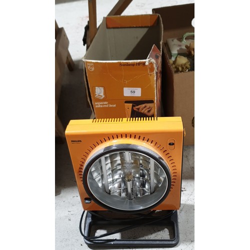 59 - A Philips Ultrafill sun lamp. No shipping. Arrange collection or your own packer and shipper, please... 