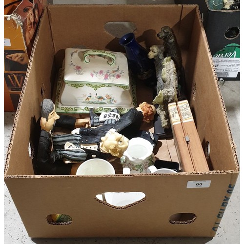 60 - A box including wine bottle holders including Guinness. No shipping. Arrange collection or your own ... 