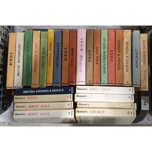 69 - A selection of vintage and later Observers Books mainly relating to birds. UK shipping £14.