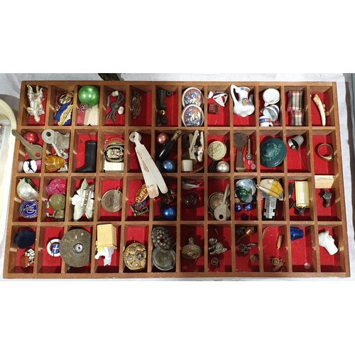 80 - A tray of collectables. UK shipping £14.