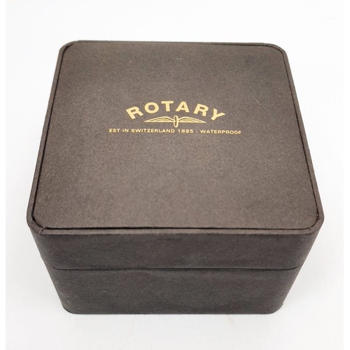 351 - A boxed gentleman's Rotary Swiss Commando quartz watch. UK shipping £14.