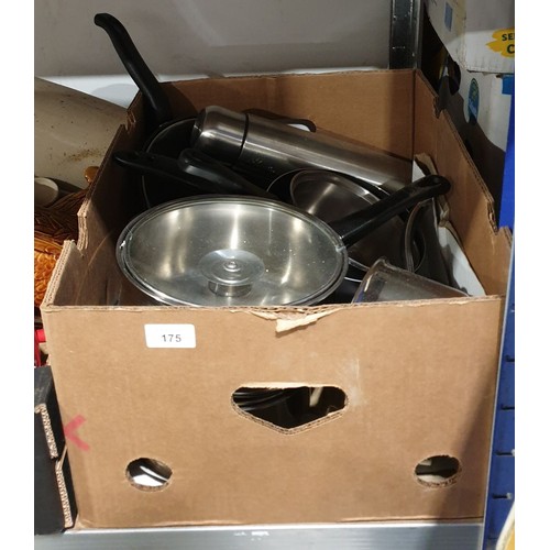 175 - A box of pans. No shipping. Arrange collection or your own packer and shipper, please.