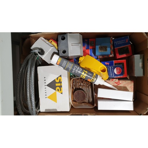 191 - Two boxes of tools and assorted. No shipping. Arrange collection or your own packer and shipper, ple... 