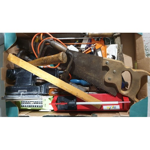 192 - A tool box and a box of tools. No shipping. Arrange collection or your own packer and shipper, pleas... 