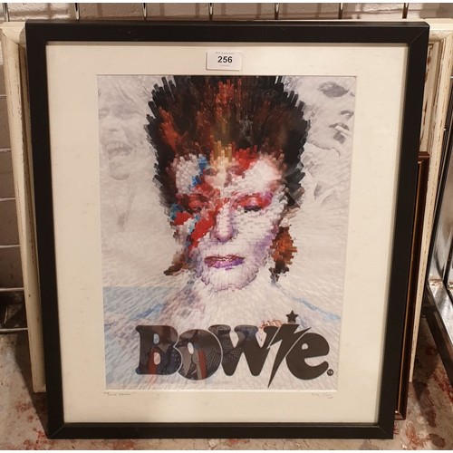 256 - A signed limited edition David Bowie print, 16