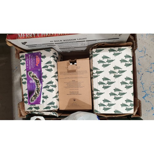 318 - Two boxes of Christmas decorations. No shipping. Arrange collection or your own packer and shipper, ... 