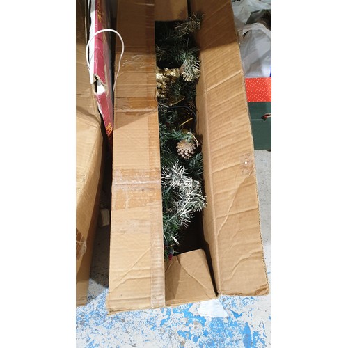 319 - Two boxes of Christmas decorations. No shipping. Arrange collection or your own packer and shipper, ... 