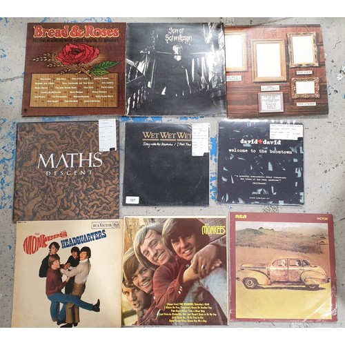 327 - A selection of vinyl LPs including Emerson, Lake and Palmer and two 10