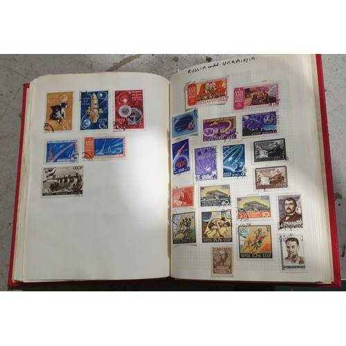 402 - A folder of Guernsey stamps and a stamp album and other stamp books. UK shipping £14.