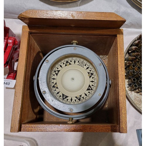 437 - A vintage compass by Chesford Yacht and Launch Co, Devon. No shipping. Arrange collection or your ow... 