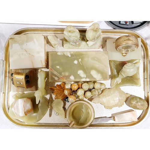 18 - A selection of onyx ornaments. No shipping. Arrange collection or your own packer and shipper, pleas... 