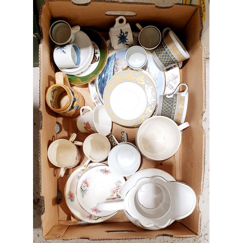 42 - A box of ceramics. No shipping. Arrange collection or your own packer and shipper, please.
