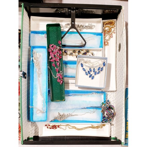71 - A selection of costume necklaces. UK shipping £14.