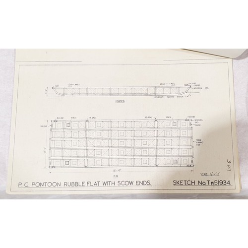 28 - World War II Floating Bridge plans and instructions. UK shipping £14.