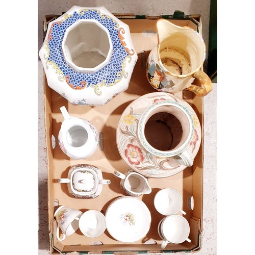 36 - A box of ceramics including Woods. No shipping. Arrange collection or your own packer and shipper, p... 