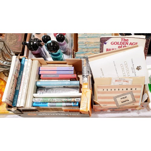 66 - Two boxes of books and ephemera. No shipping. Arrange collection or your own packer and shipper, ple... 