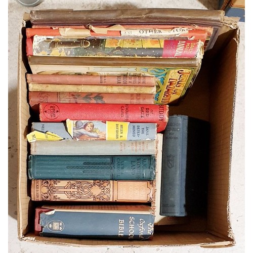 85 - A box of vintage children's books including Beatrix Potter. UK shipping £14.