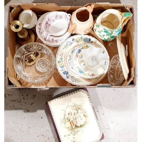 116 - A box of ceramics and assorted. No shipping. Arrange collection or your own packer and shipper, plea... 