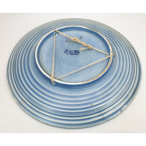 311 - Two Wade Heath Art Deco wall plates, diameter 12.25