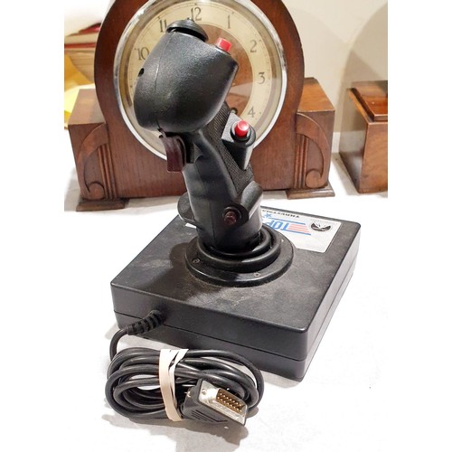 167 - A vintage Thrust Master Top Gun joy stick. UK shipping £14.