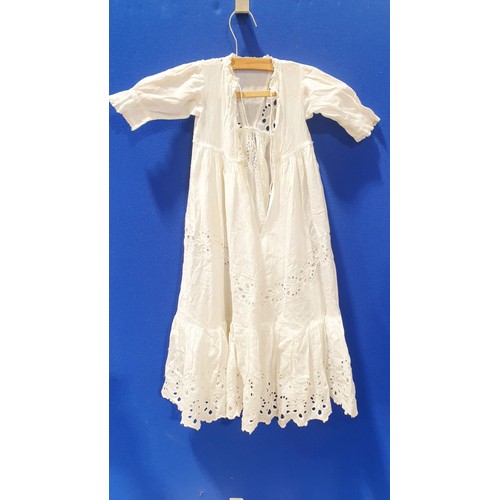 222 - Two antique christening gowns. UK shipping £14.