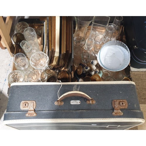 351 - Two boxes of glass and assorted. No shipping. Arrange collection or your own packer and shipper, ple... 