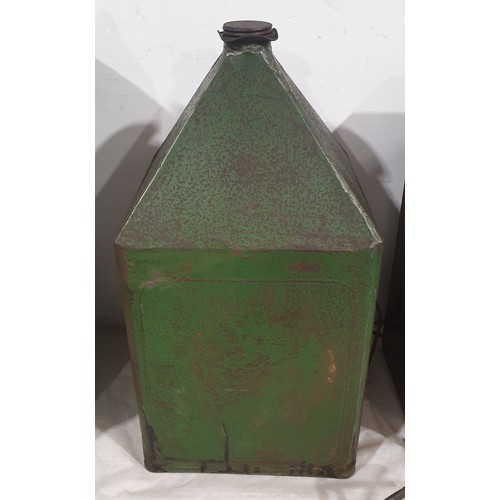 355 - A vintage pyramid oil can, height 19.5