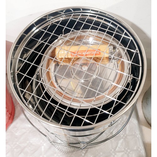 360 - A stainless steel Japanese pit barrel barbeque. No shipping. Arrange collection or your own packer a... 