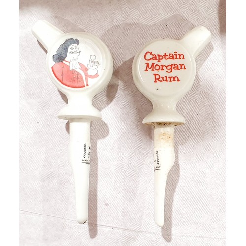 458 - Two Wade Captain Morgan ceramic bottle pourers. No shipping. Arrange collection or your own packer a... 