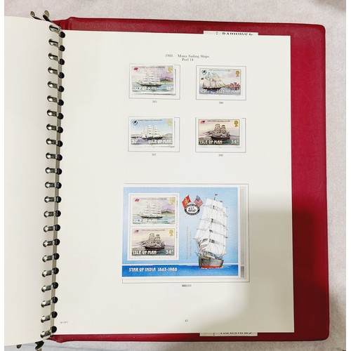 496 - An album of Isle of Man stamps. UK shipping £14.