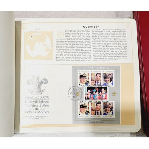 497 - Two folders of royal first day covers and stamps. UK shipping £14.