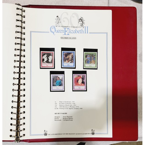 497 - Two folders of royal first day covers and stamps. UK shipping £14.